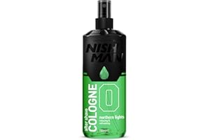 NISHMAN Aftershave Cologne 00 - Northern Lights 150ml – Refreshing After Shaving Spray Lotion for Men – Fresh & Sophisticated Scent - Mens After Shave Cologne