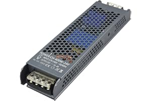 NUOVA GERMANY Alimentation Professionnelle 16.6A DC24V LED Bande Transformateur Ampère Stabilisé AC220V Super silencieux Fanless (24V, 400W)