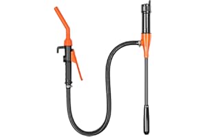 BTSAE Benzinpumpe für Kanister, Elektrische Benzinpumpe, Batteriebetriebene Flüssigkeitstransferpumpe, Siphon Pumpe mit Düse, Tragbare Fasspumpe, Schlauchpumpe für Kraftstoff, Öl, Wasser