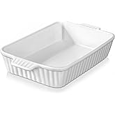 MALACASA Series Bake, 3020ML Ceramic Baking Dish Casserole Dish for Oven, Large Rectangular Bakeware,Porcelain Lasagna Pans w