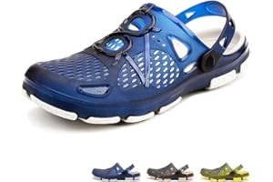 beister Zuecos de jardín para Hombre, Antideslizantes, Transpirables, para Exteriores, Playa, Ducha