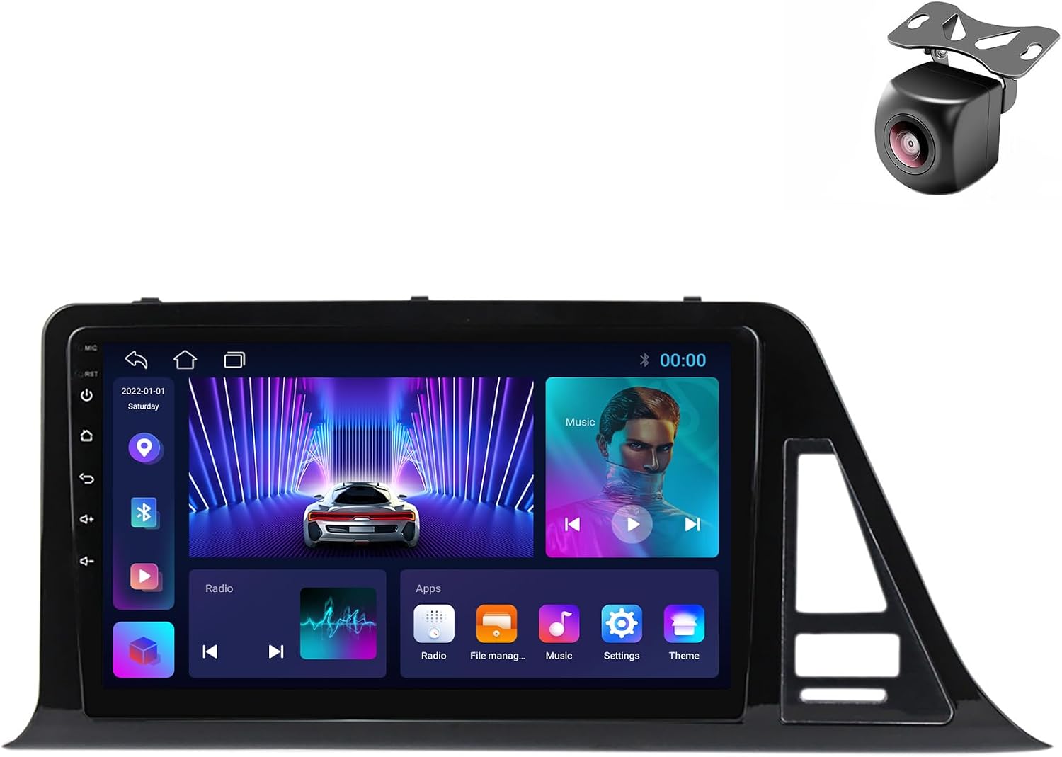 Android 14 Car Radio para Toyota C-HR CHR 2016 2017 2018 2019 2020 2 DIN de Coche NAVEGACIÓN con Pantalla Táctil 9 Pulgadas Reproductor Multimedia Autoradio FM SWC Carplay Auto (M100CP 4core 1+32G)