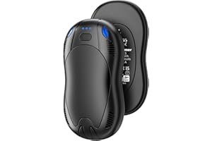 10000mAh Rechargeable Hand Warmers 2 pack, FANDLISS Double Side Heating Electric Magnetic Handwarmers, Portable Pocket-Sized Heater, for Raynauds, Outdoor Hunting Golf Camping, Women Mens Tech Gifts