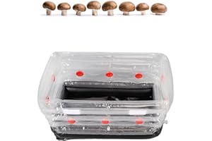 ZERODIS Mushroom Monotub Kit, Inflatable Mushroom Nursery Kit with Drain Port Mushroom Monotub Fruiting Chamber for Home Patio Garden