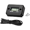 JZK Waterproof LCD Display Digital Hour Meter Gauge Timer for Quad Bike Motorcycle Snowmobile motocross pit bike lawn mower tractor truck