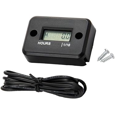 Mechanische Urenteller 12-36V AC/DC – Tot 99999,9 Uur – Voor Boot, ATV, Tractor, Sneeuwschuiver & Meer – SH-748