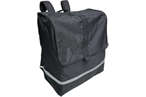 COLU KID Sac de voyage pliable compatible avec les poussettes de la série Cybex (comme Libelle, Coya, Beezy) – Grande et petite taille – Tissu durable, Noir , Large Size (46*26*55CM), sac de voyage poussette