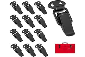 Bztzhm 12 Pieza Cierres Puertas Remolque de Liberación Rápida, Cerradura de Palanca Corchete Traba, Cierre de Palanca, para Cajones, Armarios, Cajas Fuertes, Cajas, Maletas