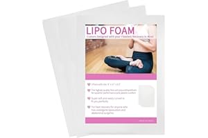 Weishuo Lipo pianka 3 opakowanie 8 x 11 x 0,5 cala, bardzo gruba, super miękka, operacja liposukcji, pianka brzuszna, podkładki kompresyjne, do regeneracji lipo