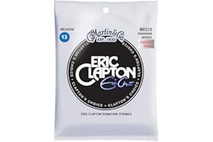 MARTIN Cordes pour guitare acoustique, Eric Clapton's Choice, Medium 13-56, 92/8 Phosphore Bronze (MEC13)
