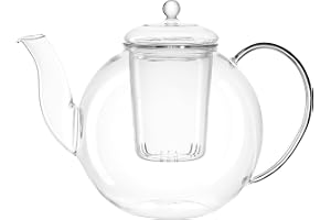 Leonardo Armonia Unique tekanna 1200 ML transparent - vattenkokare (enkel tekanna, 1200 ml, transparent, glas, 192 mm, 175 mm