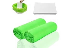 YUANYUU Toiletteneinlagen mit Super Saugfähigen Einlagen, Eimereinlagen Einweg für Krankenhaus & Zuhause, Einlagen Absorbieren bis zu 500ml