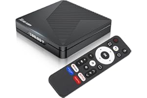 GREVA 8K TV Box Android 14.0, 2025 Nuovo Android Box 4G RAM 64G ROM Chipset S905X5M Supporto Dolby Vision WiFi6 HDR10 BT5.0 HDMI 2.1 10/100M Ethernet LAN 3D HD Smart TV Box Black