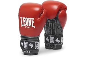 LEONE 1947 Embajador Gants de Boxe Mixte, Noir, 10 Oz