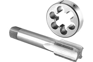 Burkit 7/8"-14 UNF zestaw do kranu i matrycy lewostronnej, 7/8 x 14 UNF gwintownik maszynowy i okrągła matryca