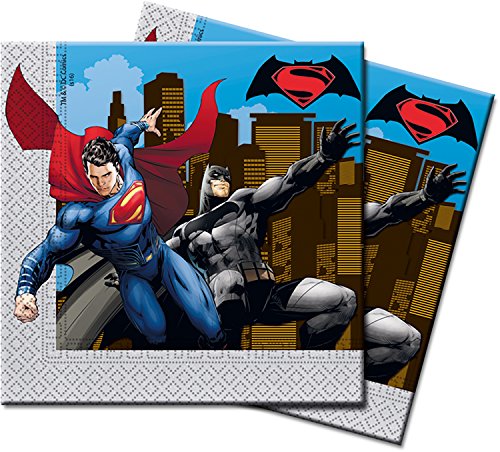 Preisvergleich Produktbild Batman VS SUPERMAN Papier Servietten, 20 Stück