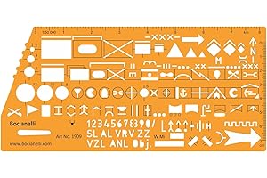 BOCIANELLI Carte de plan de tactique militaire de l'armée de l'OTAN le Marquage des symboles Dessin Gabarit de dessin Stencil