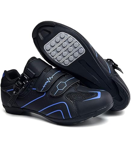 IFIKK Scarpe da Ciclismo da Uomo Scarpe Bici da Corsa Strada Donna Strada Specialized MTB Tacchetti Autobloccanti Unisex Scarpe Bicicletta con Suola Piatta Scarpe Spinning da Ciclismo da Bici
