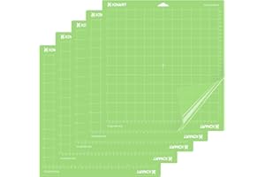 XINART 5 Stück Schneidematte für Cricut Maker 3 Schneidematte 12x12 für Cricut :Explore 3/Air 2/Air/One/Maker, Ersatz Standard Grip Schneidematte für Kunst- und Bastelprojekte