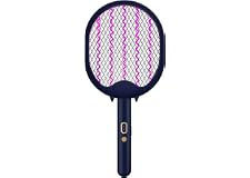 Foldable Electric Fly Swatter, Hanging Mosquito Killer, 3in1 USB Rechargeable Electronic Mosquitoes Killer Racket Bug Zapper 