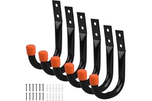 Rurunklee Ganci resistenti per garage e garage, 12 ganci per parete del garage