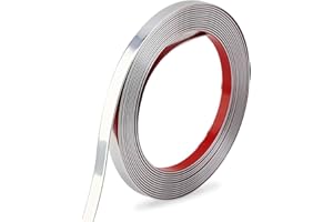 LCXECNW 19.6 Ft Flexible Molding Trim Self Adhesive,Peel and Stick Molding Trim,Decorative Trim Molding for Bedroom,Living room,kitchen,Mirror,Door,Wardrobe(Silver)