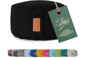 Yogakudde, Vishnu" stängning med dragsko och ekologisk speltpula (Colaz. biolog kontrollerad)/höjd ca 15 cm och ca 30 cm diameter – perfekt som