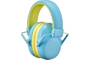 ERM TOOL Kids Ear Defenders Children, 28dB Noise Cancelling Earmuffs, Toddler Ear Protection, Feather-Feel Ear Ptrotection Kids, Comfortable Lightweight for Concentrate, Firework, Loudy Music, Blue