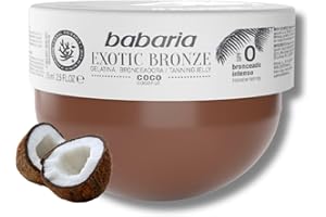 Babaria - Autobronceador Corporal De Coco | Bronceador En Crema 75ml | Autobronceador Cocunat En Gel | Gel Bronceador Duradero | Coconut Bronceador Resistente Al Agua
