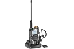 JUCJET UV-K5 Professionali Radio，200 Canali CTCSS/DCS Walkie Talkie Professionali con Auricolare (1 Pezzi)