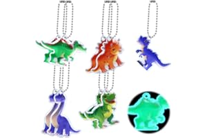 Wishstar 10 sztuk dinozaurów, odblaski dla dzieci, odblaski, tornister szkolny, dla chłopców, zawieszki odblaskowe dla dzieci