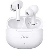 Juo JT1 Bluetooth 6.0 TWS Kablosuz Kulak İ&ccedil;i Kulaklık 20 Saat Pil &Ouml;mr&uuml; 13mm S&uuml;r&uuml;c&uuml; IPX4 Beyaz
