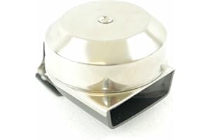 MiDMarine Electric Marine Grade Boat Horn, Stainless Steel, 12V, 105dB