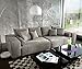 Produktbild DELIFE XXL-Couch Marbeya Hellgrau 285x115 inklusive Kissen Big-Sofa