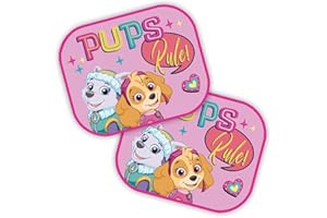 SEVEN POLSKA Paw Patrol Car Window Sun Shade for Baby Kids, Car Sunshades Shield Visor for Children - Sun & Privacy Protection - Suction Cup - 2 Pack - 44cm x 35cm