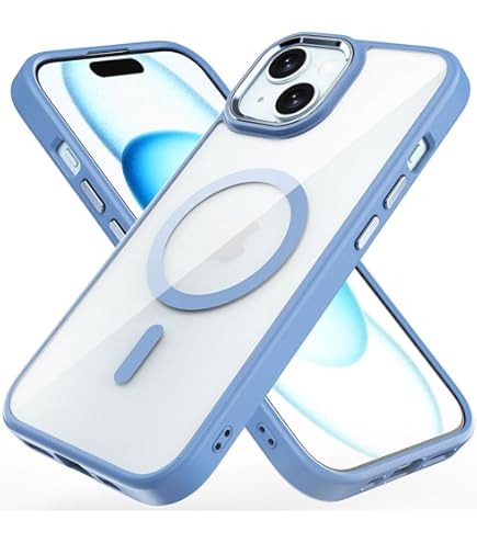 Designed For Apple IPhone 15 (6.1") Transparent Magnetic Circle Compatible With MagSafe Hybrid Protection Hard Back Shockproof Corners Phone Case Cover [Clear] - Walmart Supplies