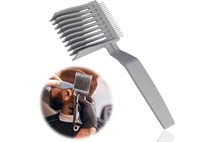 LONIMIA Pettine di posizionamento curvo, pettine di posizionamento curvo professionale, pettine da uomo, pettine per capelli con design sfumato per parrucchiere, uso domestico