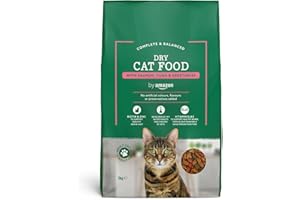by Amazon - Complete Dry Cat Food with Salmon, Tuna and Vegetables, 1 pack of 3kg