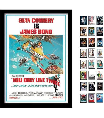 Poster Con Cornice James Bond – Vivi E Lascia Morire – Formato A3 (30x40 Cm) – Pyramid International