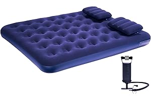 RAPTAVIS Queen Size Luftmatratze Mit Kissen und Pumpe, Aufblasbares Campingbett, Aufblasbare Matratze.