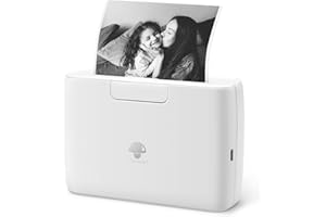 Phomemo M04S 110mm Imprimante Thermique Portable - Mini Imprimante Thermique Bluetooth, Largeur d'impression 53/80/110mm, 304dpi, Compatible avec iOS&Android, pour Documents,Notes, Autocollants