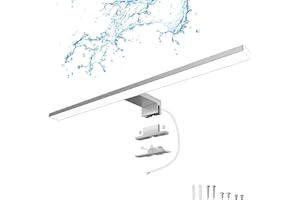 DILUMEN Lámpara de Espejo Baño LED 50cm 1300LM 15W, Blanco Neutro 4000K,Lámpara LED de Pared IP44 230V Luz de Espejo de Baño,Apliques Espejo de Baño