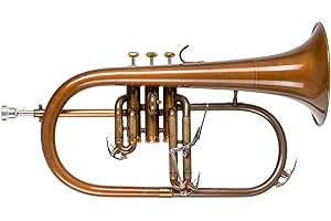 Lechgold FH-60GV Flügelhorn - aus Phosphorbronze - Stimmung: Bb - Schallbecher-Ø: 152 mm - inkl. Leichtkoffer - säurebehandelt und klarlackiert