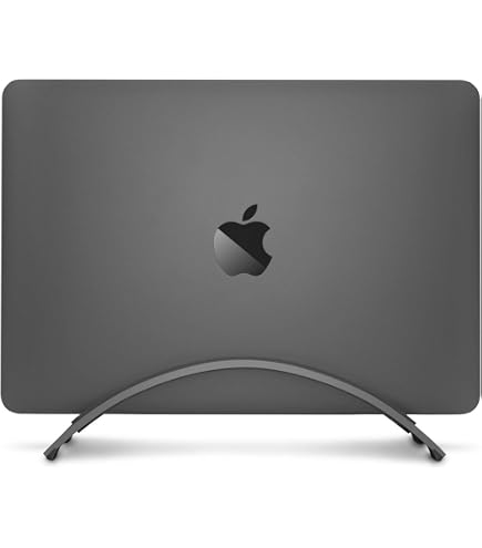 Supporto Verticale In Legno Di Noce Per Laptop Raico – Regolabile Con Base In Acciaio E Fodera In Lana Merino