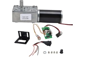Kompletny Zestaw Motoreduktorów DC 12V 20-400 Obr./min z PWM Sterownikiem i 8 mm Wałem dla Robotyki i Automatyki