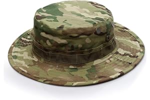 FLZONE Tactique Boonie Chapeau,Unisexe Soleil Chapeaux Camouflage Casquette de Soleil pour Femmes Hommes Randonnée en Plein Air Pêche