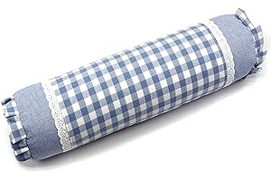 ZHIWEIKJ Sobakawa-Kissen, Buchweizen-Kissen Harter Bio-Baumwollschlauch Nackenrolle Zylinder Liegekissen Nackenrolle Kissen zum Schlafen Schmerzlinderung runde Unterstützung für Bett Beine Rücken