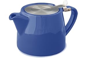 FORLIFE Stump 18-Ounce Teapot with SLS Lid and Infuser, Marine