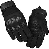 HIKEMAN Full Finger Half Finger Gloves For Men Women Touch Screen Hard Knuckle Gloves For Outdoor Sports Work Suitable For Cycling Motorcycle Hiking Climbing Lumbering Heavy Industry(Black, L), Gloves - Canada