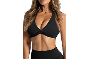 TZLDN Sport BH Rückenfrei Damen Gepolstert Bustier Cross Back Gym Yoga Push up Bra Crop Top Sport Oberteile ohne bügel